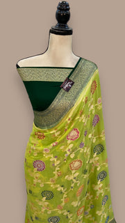 Pure Crepe Georgette Banarasi Saree - The Handlooms