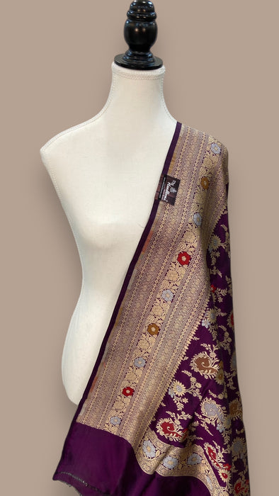 Pure Katan Silk Handloom Dupatta