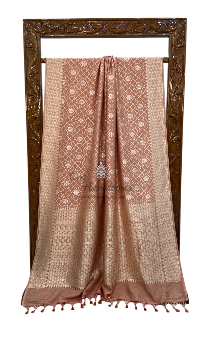Pure Moonga Khaddi Handloom Banarasi Saree - The Handlooms