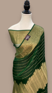 Pure Metallic Tissue Handloom Banarasi Saree - The Handlooms