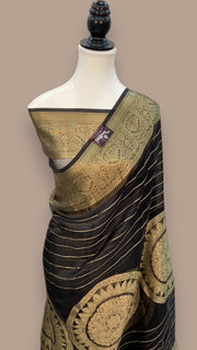Pure Metallic Tissue Handloom Banarasi Saree - The Handlooms