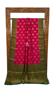 Pure Chiffon Khaddi Banarasi Saree - The Handlooms