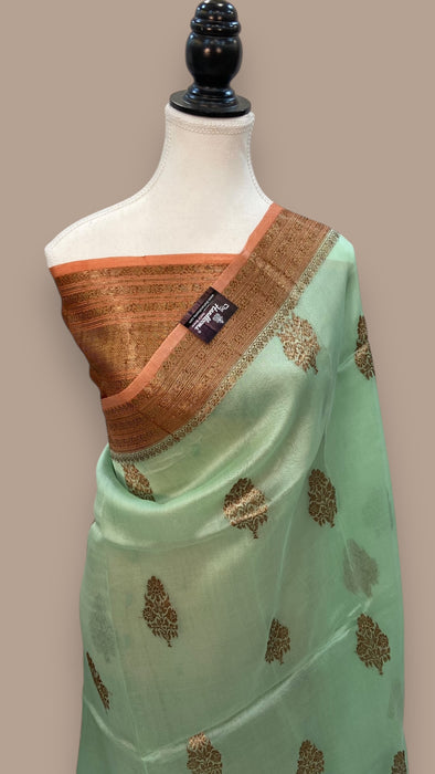 Pure Kora Handloom Banarasi Saree