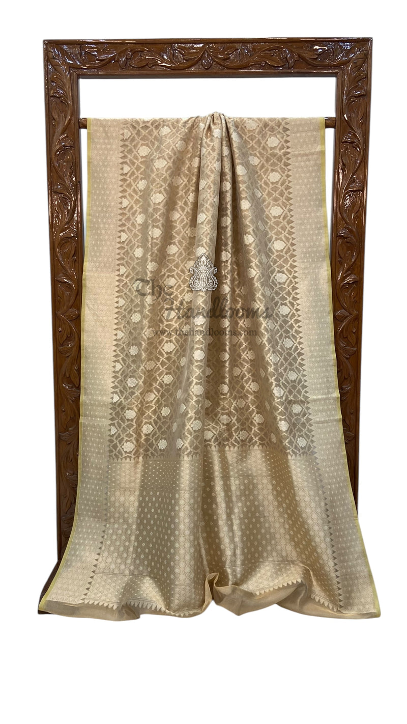 Pure Tissue Reshmi zari Banarasi Saree - The Handlooms