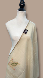 Pure Moonga handloom Dupatta - The Handlooms