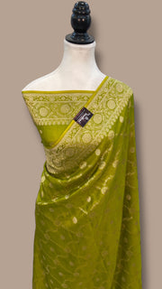 Pure Mushroo Silk Handloom Banarasi Saree - The Handlooms
