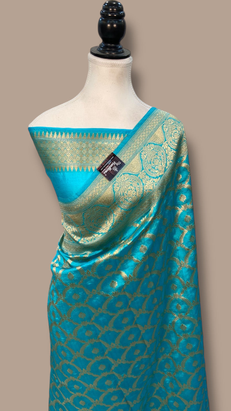 Pure Dupion Silk Banarasi Handloom Saree - The Handlooms