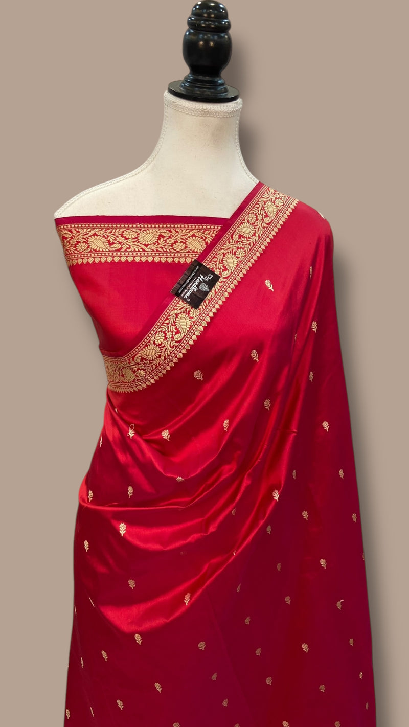 Pure Katan Silk Banarasi Handloom Saree - The Handlooms