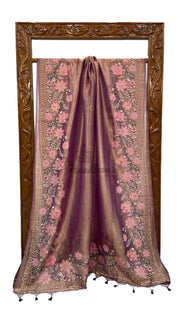 Pure Tissue Handloom Banarasi Saree With Chikankari - The Handlooms