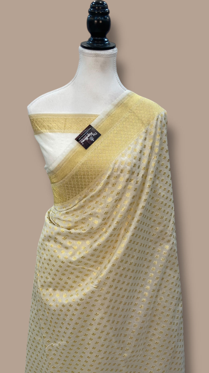 Italian Moonga Silk Handloom Banarasi Saree - The Handlooms