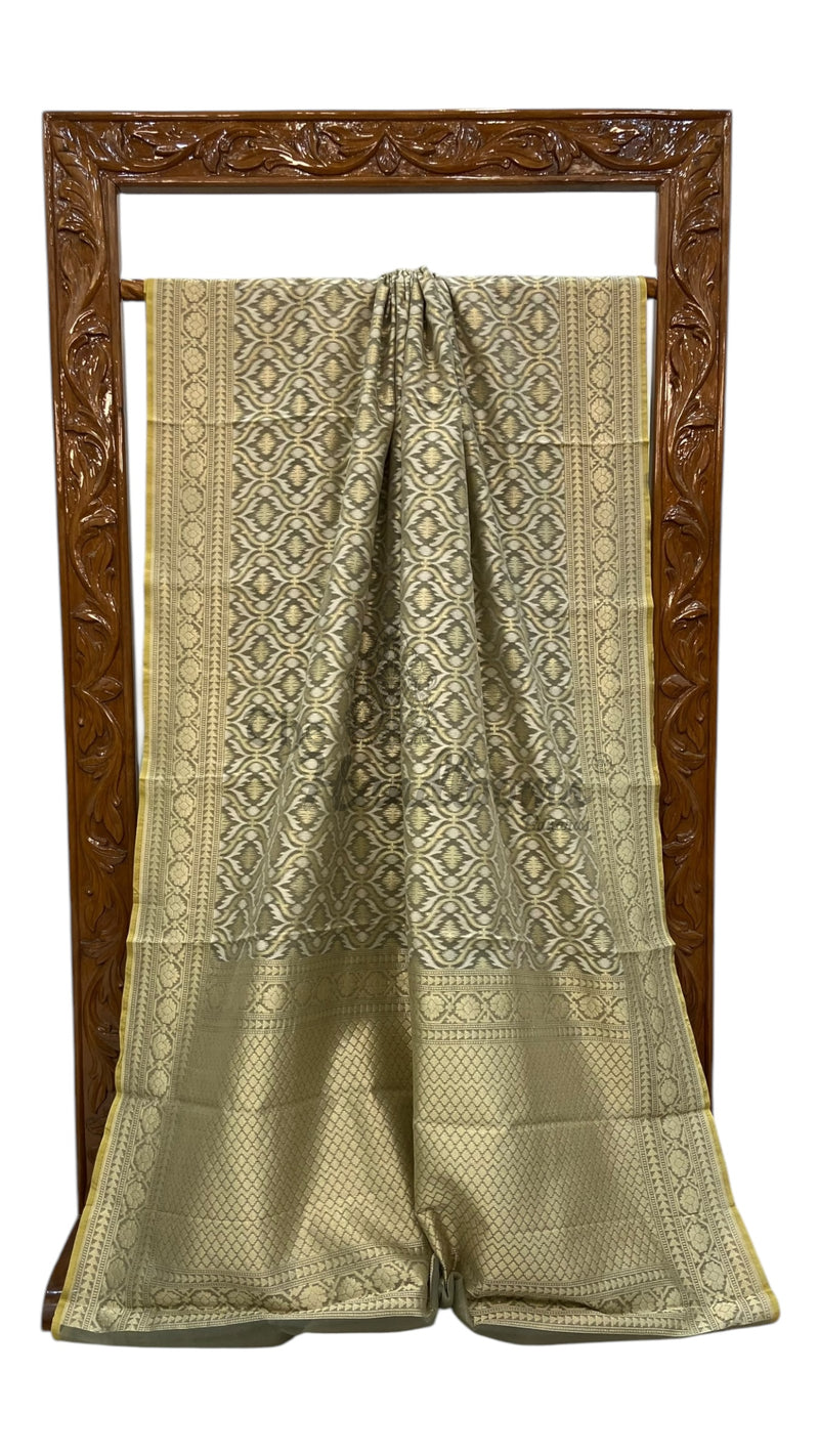 Pure Cotton Tissue Banarasi Handloom Saree - The Handlooms