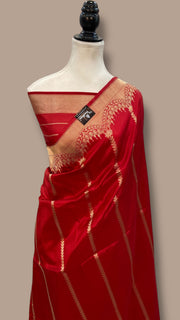 Pure Katan Silk Banarasi Handloom Saree - All over Kadua work - The Handlooms