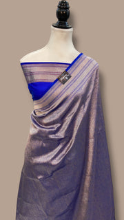 Regal Pure Katan Silk Banarasi Saree – Handwoven Tanchui Brocade - The Handlooms