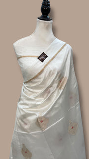 Pure Mango Silk Banarasi Handloom Saree - The Handlooms