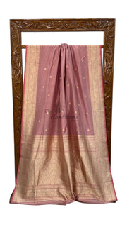Pure Katan Silk Banarasi Handloom Saree - All over Kadua motifs With Meenakari - The Handlooms
