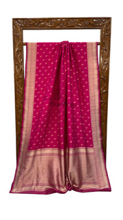 Regal Pure Katan Silk Banarasi Saree – Handwoven Tanchui Brocade - The Handlooms