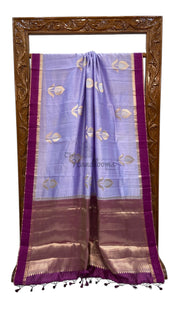 Pure Mango Silk Banarasi Handloom Saree - The Handlooms