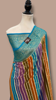 Pure Chiffon Khaddi Banarasi Saree - The Handlooms