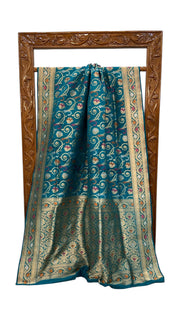 Pure Katan Silk Banarasi Handloom Saree - All over Jaal work With Meenakari - The Handlooms