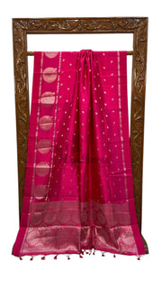Pure Mango Silk Banarasi Handloom Saree - The Handlooms