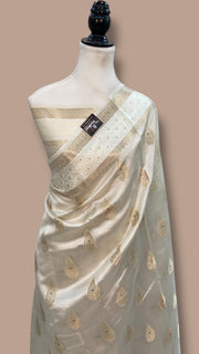 Pure Mango Silk Banarasi Handloom Saree - The Handlooms