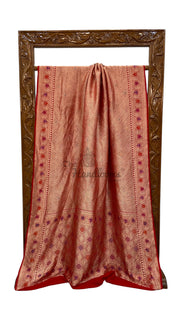 Khaddi Georgette Handloom Banarasi Saree - Tanchui Brocade - The Handlooms