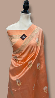 Pure Mango Silk Banarasi Handloom Saree - The Handlooms