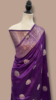 Pure Mango Silk Banarasi Handloom Saree - The Handlooms