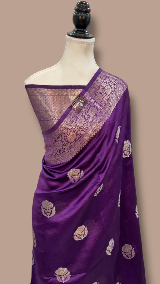 Pure Mango Silk Banarasi Handloom Saree - The Handlooms