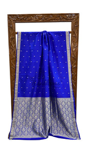 Pure Katan Silk Reshmi Zari Banarasi Handloom Saree - The Handlooms