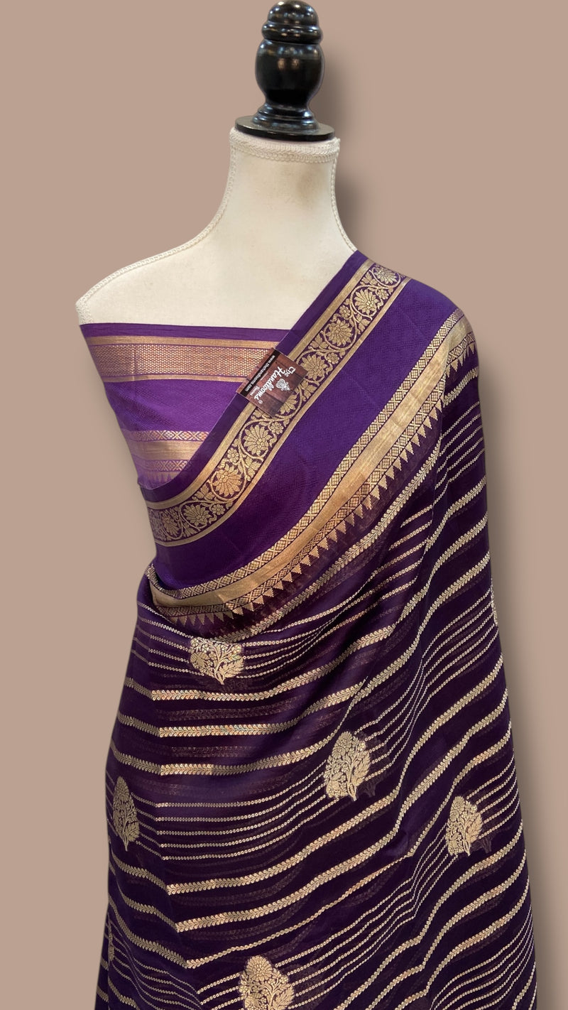 Pure Kora Handloom Banarasi Saree - The Handlooms