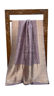 Pure Katan Silk Banarasi Handloom Saree - All Over Motifs - The Handlooms