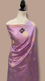 Pure Katan Silk Banarasi Handloom Saree - All over Kadua Motifs - The Handlooms