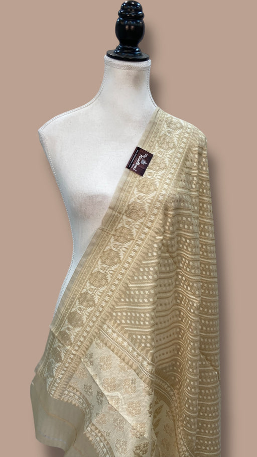 Pure Cotton Banarasi Handloom Dupatta - The Handlooms