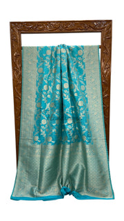 Pure Katan Silk Banarasi Handloom Saree - All Over Jaal Work - The Handlooms