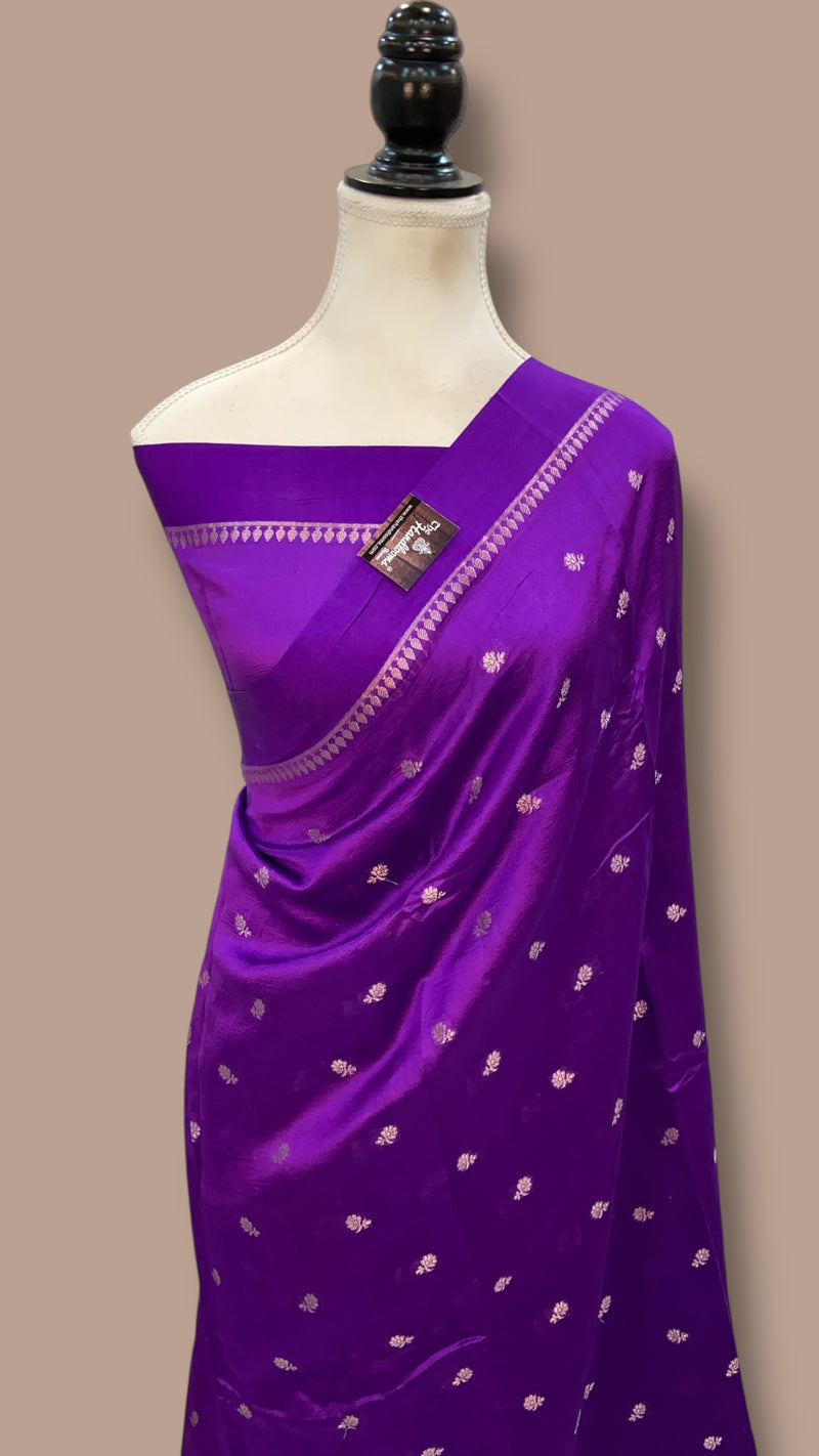 Pure Mango Silk Banarasi Handloom Saree - The Handlooms