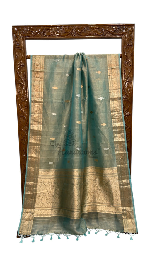 Pure Kora Tissue Handloom Banarasi Saree - The Handlooms