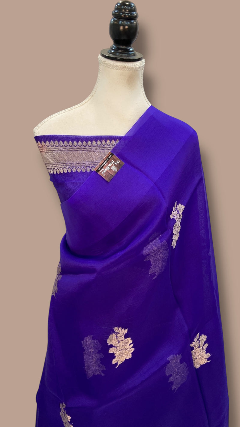 Pure Kora Handloom Banarasi Saree - The Handlooms