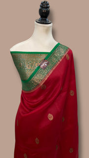 Pure Kora Handloom Banarasi Saree - The Handlooms
