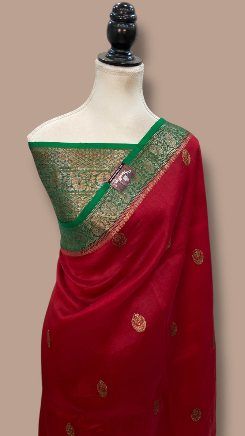 Pure Kora Handloom Banarasi Saree - The Handlooms