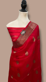 Pure Kora Handloom Banarasi Saree - The Handlooms
