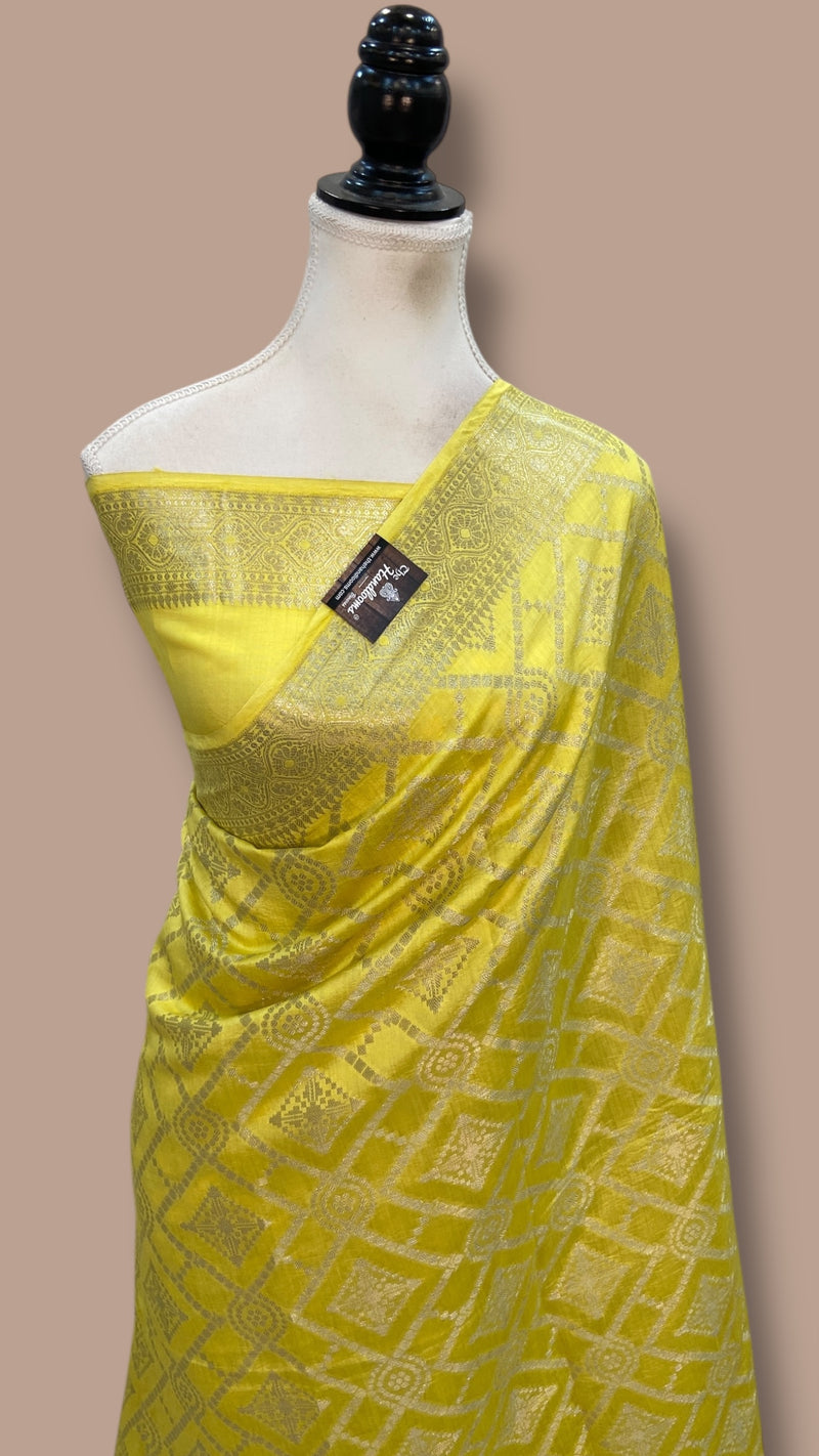 Pure Chiniya Silk Khaddi Handloom Banarasi Saree