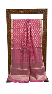 Pure Chiniya Silk Khaddi Handloom Banarasi Saree - The Handlooms