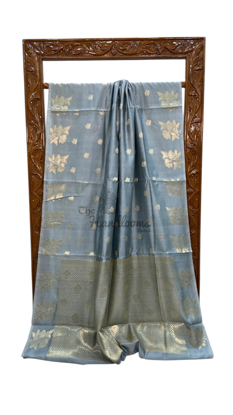 Pure Mango Silk Banarasi Handlokom Saree