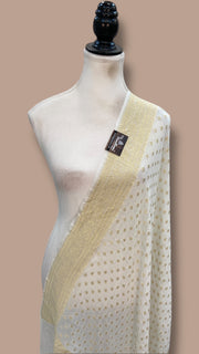 Pure Khaddi Georgette Handloom Dupatta - The Handlooms