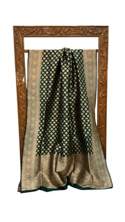 Pure Katan Silk Banarasi Handloom Saree - All Over Jaal Work - The Handlooms