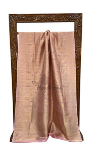 Regal Pure Katan Silk Banarasi Saree – Handwoven Tanchui Brocade with Meenakari Work - The Handlooms