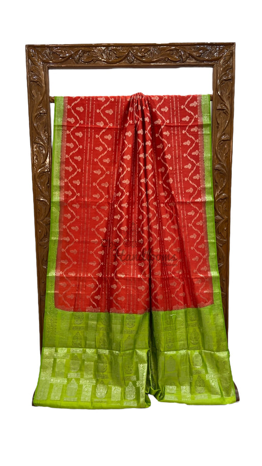 Pure Chiniya Silk Handloom Banarasi Saree - The Handlooms