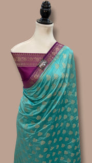 Pure Chiniya Silk Handloom Banarasi Saree - The Handlooms