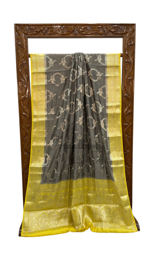 Pure Chiniya Silk Handloom Banarasi Saree - The Handlooms